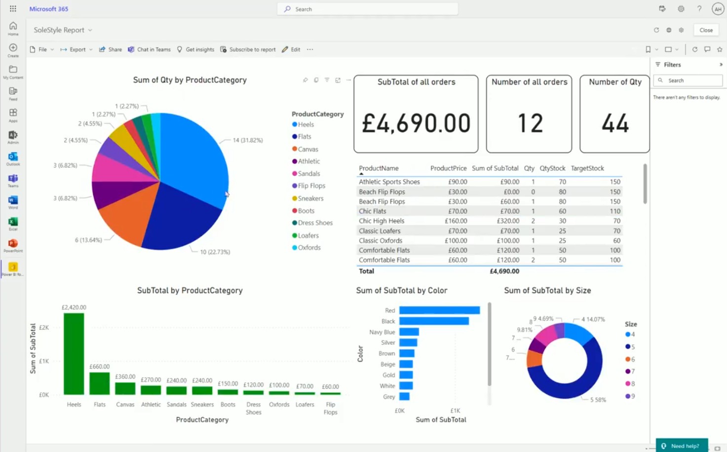 Power BI report screenshot